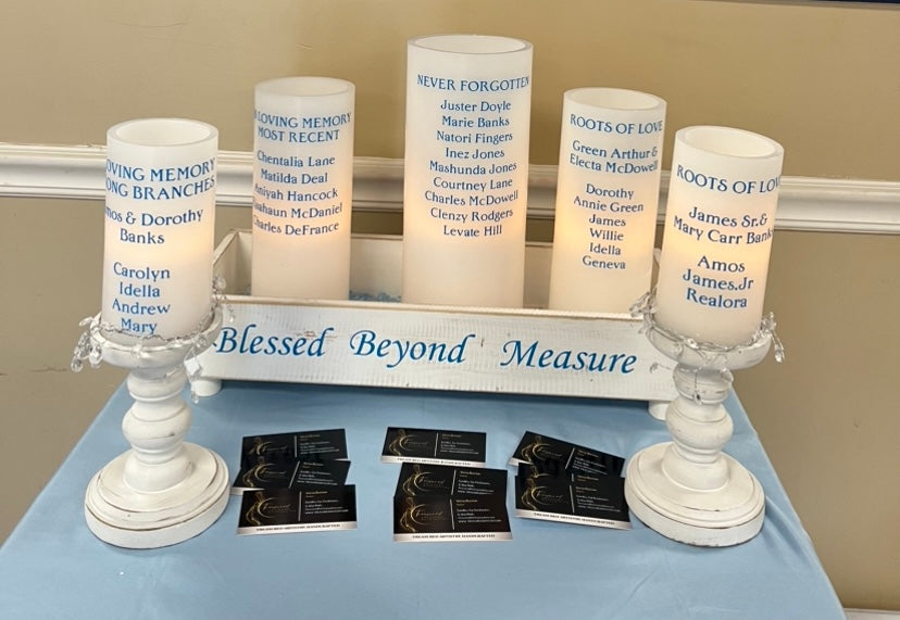 PERSONALIZED LED CANDLE SET Deposit