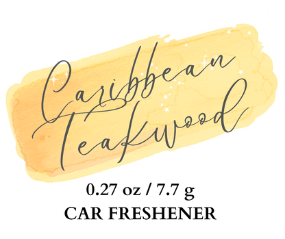 CARIBBEAN TEAKWOOD Car Freshener .27 oz.
