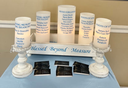 PERSONALIZED LED CANDLE SET Deposit